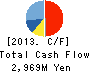 Hitachi Zosen Fukui Corporation Cash Flow Statement 2013年3月期
