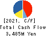 Konoshima Chemical Co.,Ltd. Cash Flow Statement 2021年4月期