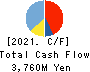 NIPPON KODOSHI CORPORATION Cash Flow Statement 2021年3月期