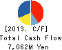 JAPAN VILENE COMPANY,LTD. Cash Flow Statement 2013年3月期