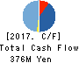 TeamSpirit Inc. Cash Flow Statement 2017年8月期