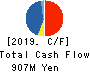 Kawasaki & Co.,Ltd. Cash Flow Statement 2019年8月期