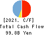 The Miyazaki Taiyo Bank,Ltd. Cash Flow Statement 2021年3月期