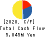 FUJI OOZX Inc. Cash Flow Statement 2020年3月期