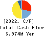 WDB HOLDINGS CO.,LTD. Cash Flow Statement 2022年Mar期 WDB HOLDINGS CO.,LTD. Cash Flow Statement 2022年3月期