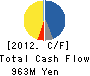 NIHON KENSHI CO.,LTD. Cash Flow Statement 2012年12月期