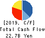 NIPPON CHEMI-CON CORPORATION Cash Flow Statement 2019年3月期