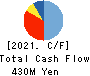 Microwave Chemical Co.,Ltd. Cash Flow Statement 2021年3月期