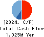 Wantedly, Inc. Cash Flow Statement 2024年8月期