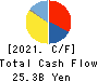 DaikyoNishikawa Corporation Cash Flow Statement 2021年3月期