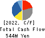 Ubiquitous AI Corporation Cash Flow Statement 2022年3月期
