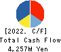 TOKEN CORPORATION Cash Flow Statement 2022年4月期