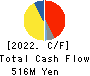 AHJIKAN CO.,LTD. Cash Flow Statement 2022年3月期