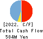 Writeup Co.,Ltd. Cash Flow Statement 2022年3月期
