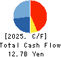 HAZAMA ANDO CORPORATION Cash Flow Statement 2025年3月期