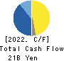 Megachips Corporation Cash Flow Statement 2022年3月期