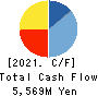 Hiramatsu Inc. Cash Flow Statement 2021年3月期