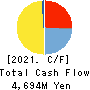 Inui Global Logistics Co., Ltd. Cash Flow Statement 2021年3月期