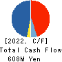 WEDS CO.,LTD. Cash Flow Statement 2022年Mar期 WEDS CO.,LTD. Cash Flow Statement 2022年3月期