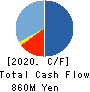 Alue Co.,Ltd. Cash Flow Statement 2020年12月期