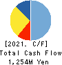 Fundely Co.,Ltd. Cash Flow Statement 2021年3月期