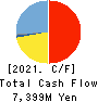 Goldwin Inc. Cash Flow Statement 2021年Mar期 Goldwin Inc. Cash Flow Statement 2021年3月期