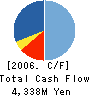 ENESERVE CORPORATION Cash Flow Statement 2006年3月期