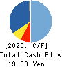 HAZAMA ANDO CORPORATION Cash Flow Statement 2020年3月期