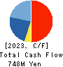 Interworks Confidence Inc. Cash Flow Statement 2023年3月期