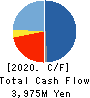 A.D.Works Group Co.,Ltd. Cash Flow Statement 2020年3月期