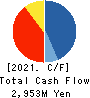 CENTRAL GENERAL DEVELOPMENT CO.,LTD. Cash Flow Statement 2021年3月期