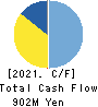 TENOX CORPORATION Cash Flow Statement 2021年3月期