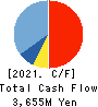 Kusurinomadoguchi,Inc. Cash Flow Statement 2021年3月期