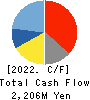 TOA CORPORATION Cash Flow Statement 2022年3月期