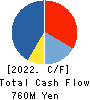 Daitobo Co.,Ltd. Cash Flow Statement 2022年3月期