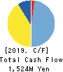 O S CO.,LTD. Cash Flow Statement 2019年1月期