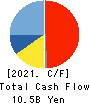 METAWATER Co.,Ltd. Cash Flow Statement 2021年Mar期 METAWATER Co.,Ltd. Cash Flow Statement 2021年3月期