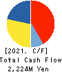WIN-Partners Co., Ltd. Cash Flow Statement 2021年3月期