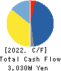 Nippon Denkai, Ltd. Cash Flow Statement 2022年3月期