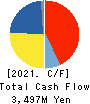 HARIMA CHEMICALS GROUP,INC. Cash Flow Statement 2021年Mar期 HARIMA CHEMICALS GROUP,INC. Cash Flow Statement 2021年3月期