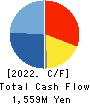 Nippon Hume Corporation Cash Flow Statement 2022年3月期