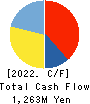 MBK Co.,Ltd. Cash Flow Statement 2022年3月期