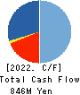 AVAL DATA CORPORATION Cash Flow Statement 2022年3月期