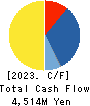 KROSAKI HARIMA CORPORATION Cash Flow Statement 2023年3月期