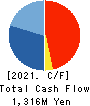SOPHIA HOLDINGS CO.,LTD. Cash Flow Statement 2021年3月期