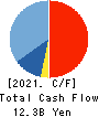 TOKEN CORPORATION Cash Flow Statement 2021年4月期