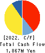 INTELLIGENT WAVE INC. Cash Flow Statement 2022年Jun期 INTELLIGENT WAVE INC. Cash Flow Statement 2022年6月期