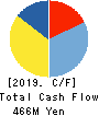 TOKYO NISSAN COMPUTER SYSTEM CO.,LTD Cash Flow Statement 2019年3月期