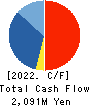 Ichiyoshi Securities Co.,Ltd. Cash Flow Statement 2022年Mar期 Ichiyoshi Securities Co.,Ltd. Cash Flow Statement 2022年3月期