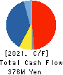 Alue Co.,Ltd. Cash Flow Statement 2021年12月期